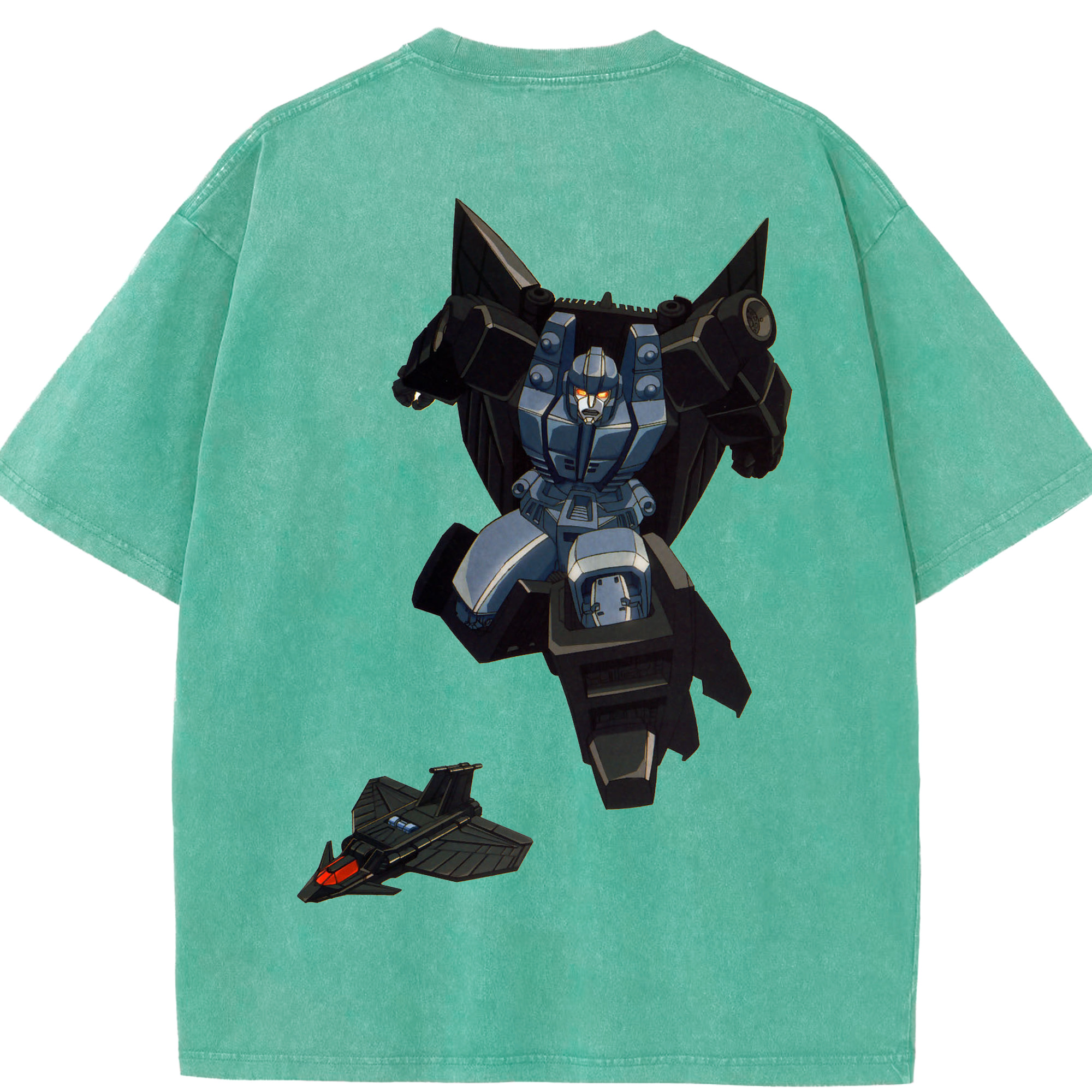 （画像用）  綿100% ヴィンテージ風 半袖Tシャツ（背面プリント）